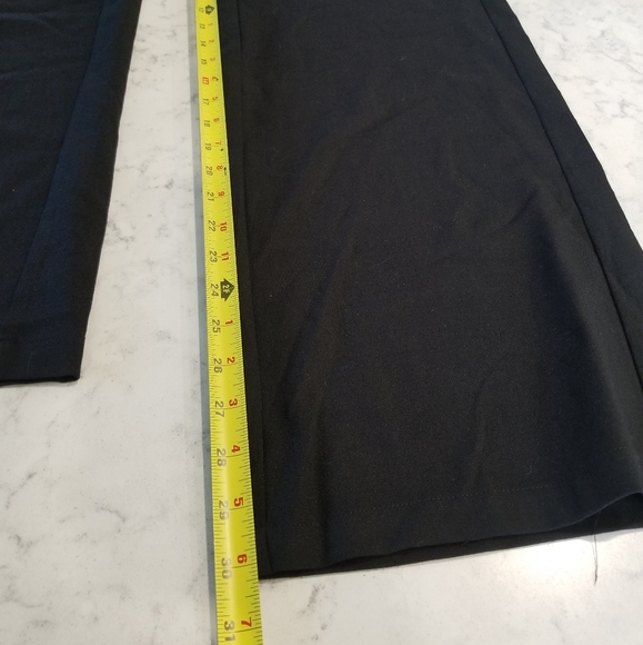 👖M-2 BLACK WIDE LEG BLACK DRESS PANTS - Picture 8 of 13